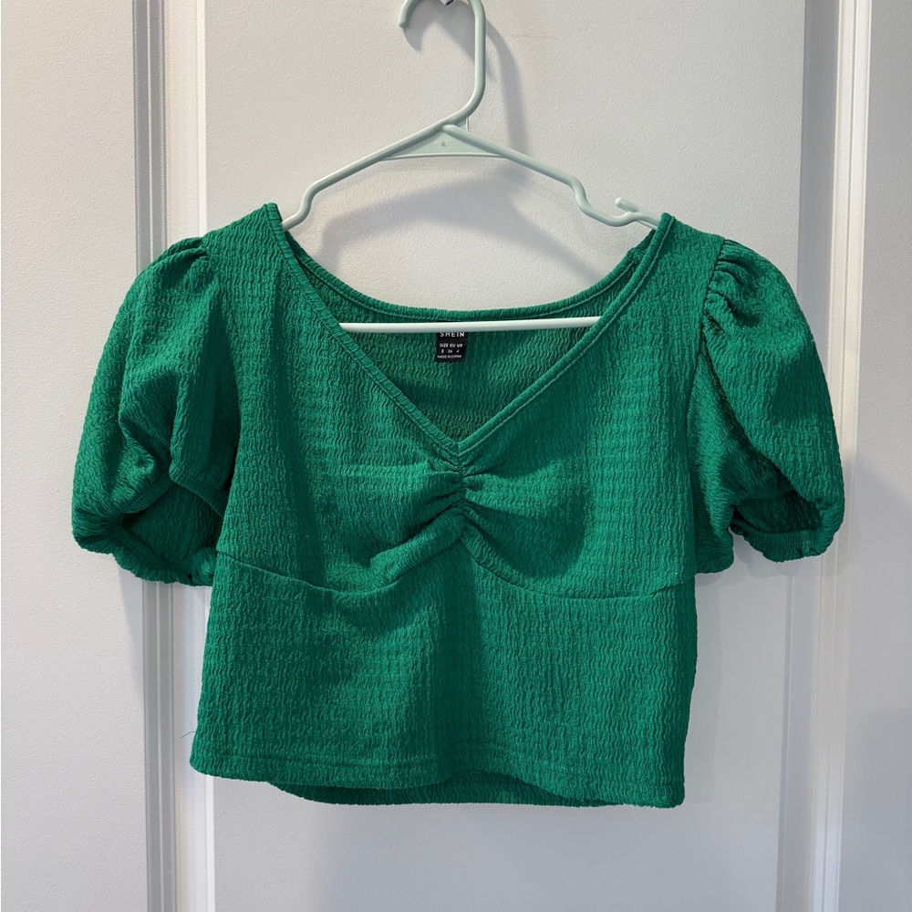SHEIN green crop top